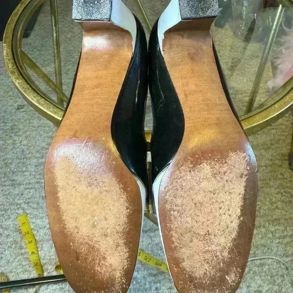 Palizzio Imperial Vintage Shoes Black And White Size 7 - Picture 9 of 10